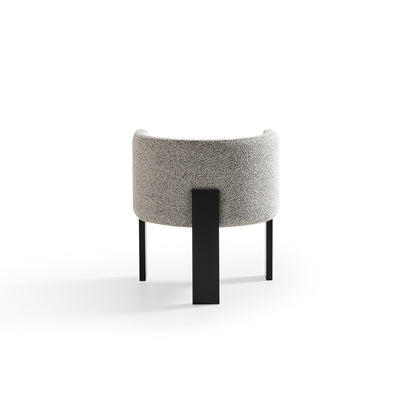 C0116 Holzstuhl mit Stoffdetail