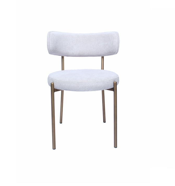 C0313 Metall Stuhl mit Stoffbezug