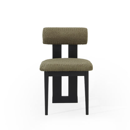 C0204 Bouclé Stoff Stuhl