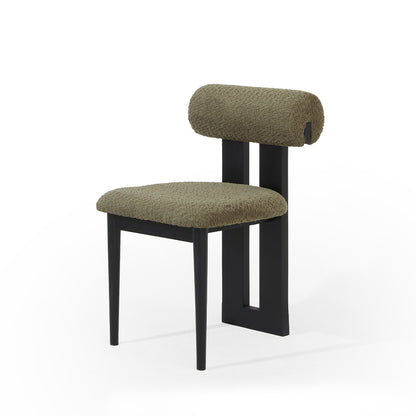 C0204 Bouclé Stoff Stuhl